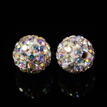 Czech Glass Rhinestones Beads LS-RB-E482-6mm-101-1