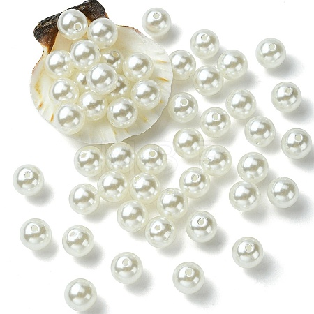 ABS Plastic Imitation Pearl Round Beads MACR-YW0002-12mm-82-1