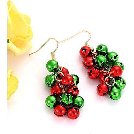 Christmas Bell Alloy Dangle Earrings WGF6150-04-1