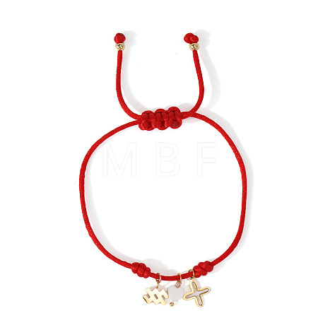 304 Stainless Steel & Brass & Natural Shell Charm Bracelets HP8667-1-1