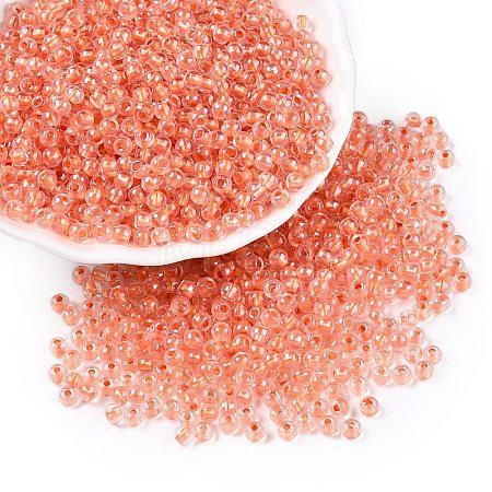 6/0 Transparent Inside Colours Glass Seed Round Beads X1-SEED-N006-004J-1