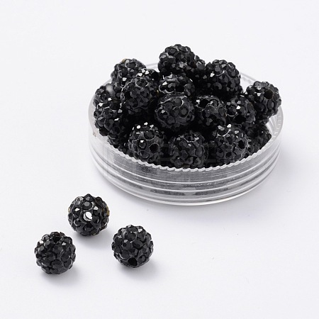 Pave Disco Ball Beads RB-H258-8MM-280-1