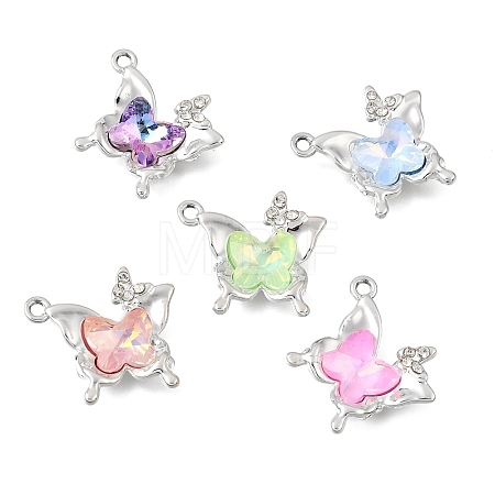 UV Plating Alloy Crystal Rhinestone Pendants RB-CBAD37D-22P-1