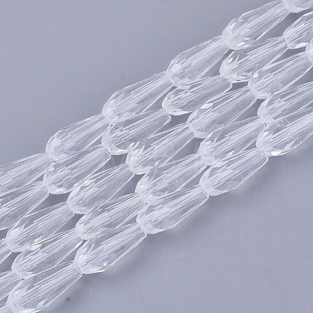 Transparent Glass Beads Strands GLAA-T009-004H-1