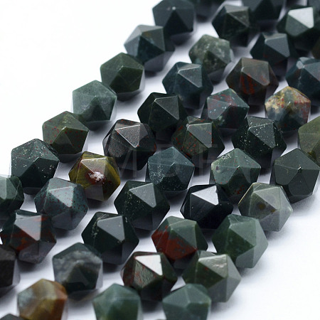 Natural Bloodstone Beads Strands G-F523-16-8mm-1