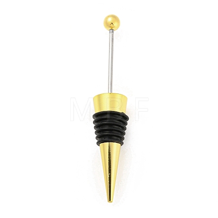 DIY Beadable Alloy Red Wine Stopper AJEW-Z016-03C-G-1