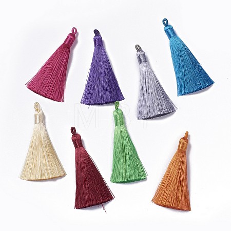 Polyester Tassel Pendants FIND-I009-B01-1