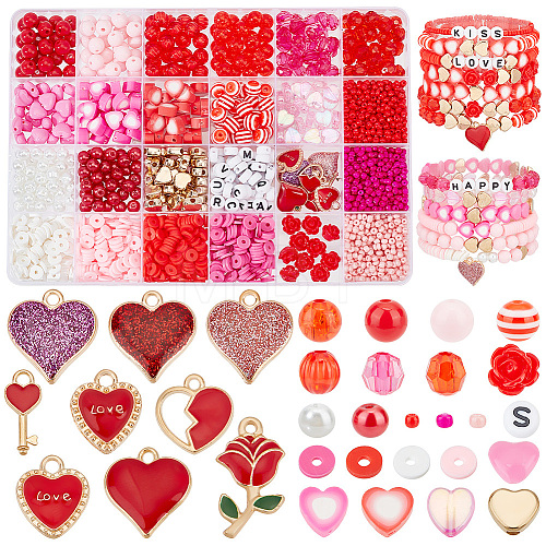  DIY Valentine's Day Jewelry Making Finding Kit DIY-PH0017-70-1