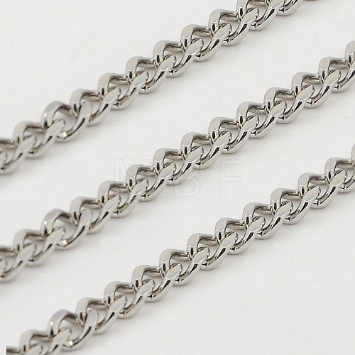 Tarnish Resistant 304 Stainless Steel Twisted Chains CHS-K001-20B-1