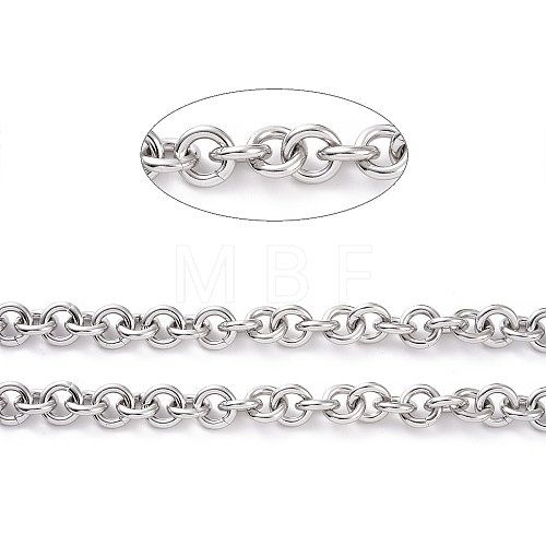 Tarnish Resistant 304 Stainless Steel Rolo Chains CHS-H013-07P-1