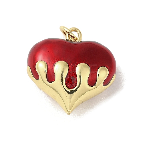 Rack Plating Brass Enamel Pendants KK-S366-05G-10-1