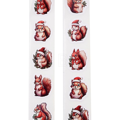 Christmas Round with Word Roll Stickers DIY-S045-01B-1