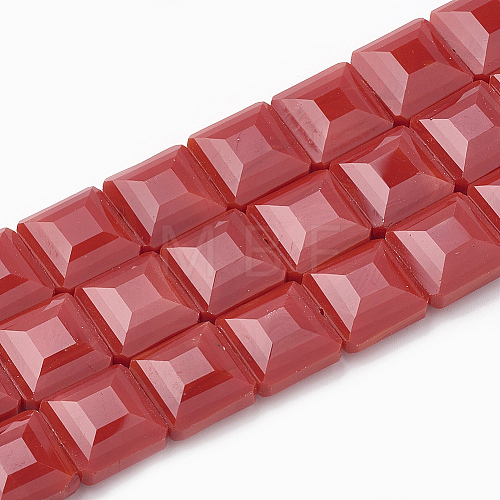 Opaque Solid Color Glass Beads Strands GLAA-N032-08K-1