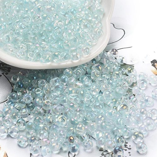 6/0 Inside Colours Glass Seed Beads SEED-A034-03J-1