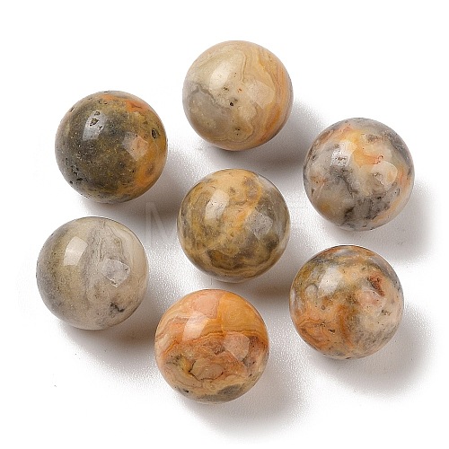 Natural Crazy Agate No Hole Sphere Beads G-K353-04D-34-1