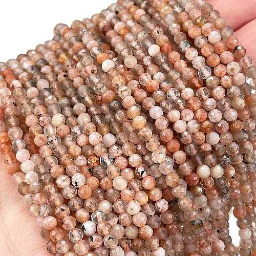 Natural Sunstone Beads Strands G-L597-C01-01-1