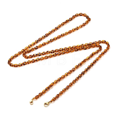 Two Tone Acrylic Bag Chain AJEW-BA00029-1