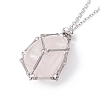 Crystal Holder Cage Necklace X-NJEW-JN04585-3