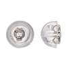 Anti-Tarnish Rhodium Plated 925 Sterling Silver Ear Nuts STER-E062-01P-1