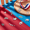 60Pcs 6 Style Independence Day Theme Tibetan Style Zinc Alloy Pendants TIBEP-SC0002-05-4