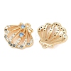 Brass Micro Pave Cubic Zirconia Charms X-KK-F906-13G-2