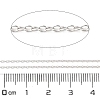 Anti-Tarnish Rhodium Plated 925 Sterling Silver Cable Chains STER-E072-02P-01-2
