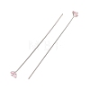 Brass Micro Pave Cubic Zirconia Stud Earring Findings CU-CBA4618-01P-02-2
