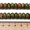 Natural Unakite Beads Strands G-A280-A20-03-5