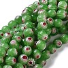 Round Millefiori Glass Beads Strands LK-P002-12-2