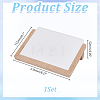 Rectangle Wooden Slant Back Jewelry Display Stands with Imitation Leather Mat for Earrings Necklaces ODIS-WH0079-114A-2