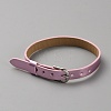 Blank PU Leather Cord Bracelet with Alloy Clasps X1-AJEW-TAC0041-01A-01-2