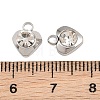 201 Stainless Steel Rhinestone Pendants RB-CBABFDA-15P-01-3