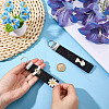2Pcs Felt Badge Holders Keychain Clasps FIND-CP0004-06B-3