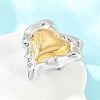 Irregular 304 Stainless Steel Cuff Open Rings SA-CBV3037-01GP-2