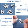 Unicraftale 4Pcs 4 Styles 304 Stainless Steel Adjustable Clasps STAS-UN0039-88-5