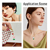 Transparent Acrylic Flower Pendants PALLOY-TADJ00011-7