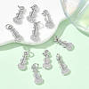 SHEGRACE Brass Clear Cubic Zirconia Pendants XGRQ3K286-523P-4