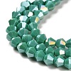 Opaque Solid Color Electroplate Glass Beads Strands GLAA-F029-P4mm-A07-3
