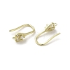 Brass Micro Pave Cubic Zirconia Earring Hooks KK-C048-13A-G-2