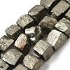 Natural Pyrite Beads Strands G-P322-20-2