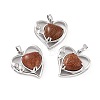 Synthetic Goldstone Pendants G-C236-01A-P-RS-1