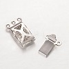 304 Stainless Steel Box Clasps STAS-G140-16P-2