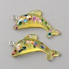 Transparent Resin Pendants DIY-TAC0020-25A-1
