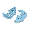 Spray Painted Alloy Pendants AL-CBA5D51-01D-3