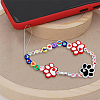 HOBBIESAY 20Pcs 2 Colors Dog Paw Print Food Grade Eco-Friendly Silicone Beads SIL-HY0001-30-6