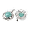 Natural Amazonite Pendants GG-CBA0251-09C-P-2