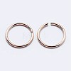 925 Sterling Silver Open Jump Rings STER-F036-02RG-0.9x7mm-2