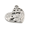 Non-Tarnish 304 Stainless Steel Pendants STAS-L080-022P-2