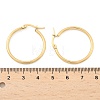 Ion Plating(IP) 304 Stainless Steel Hoop Earrings EJEW-N0016-11G-D-3