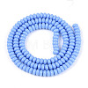 Opaque Spray Painted Glass Beads GLAA-ZX008-4mm-18W-2